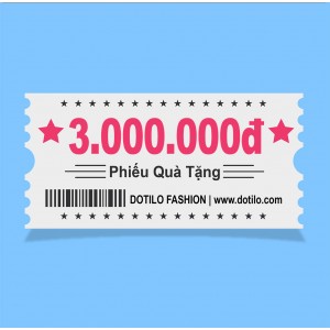 Phiếu quà tặng  3,000,000đ